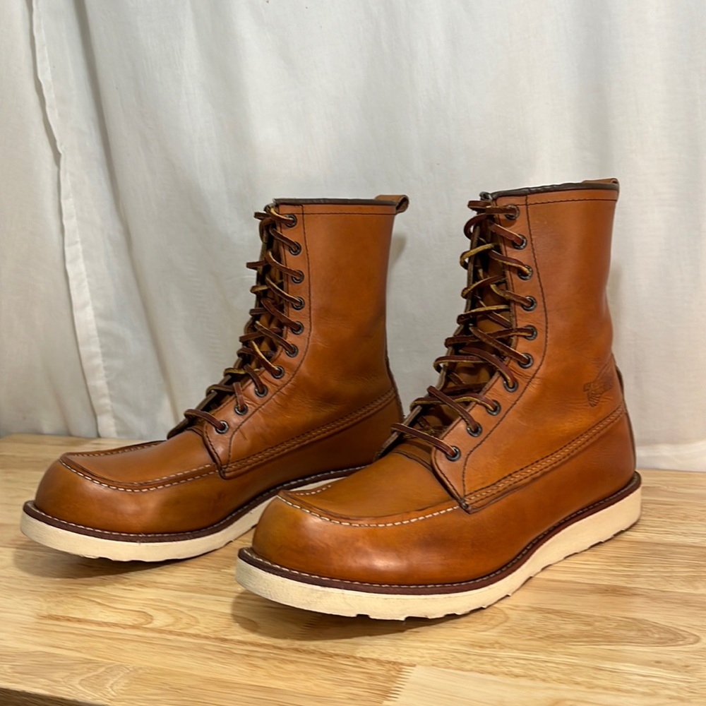 USA 🇺🇸 Red Wing 10877 8” Moc Toe Boots size 13D
